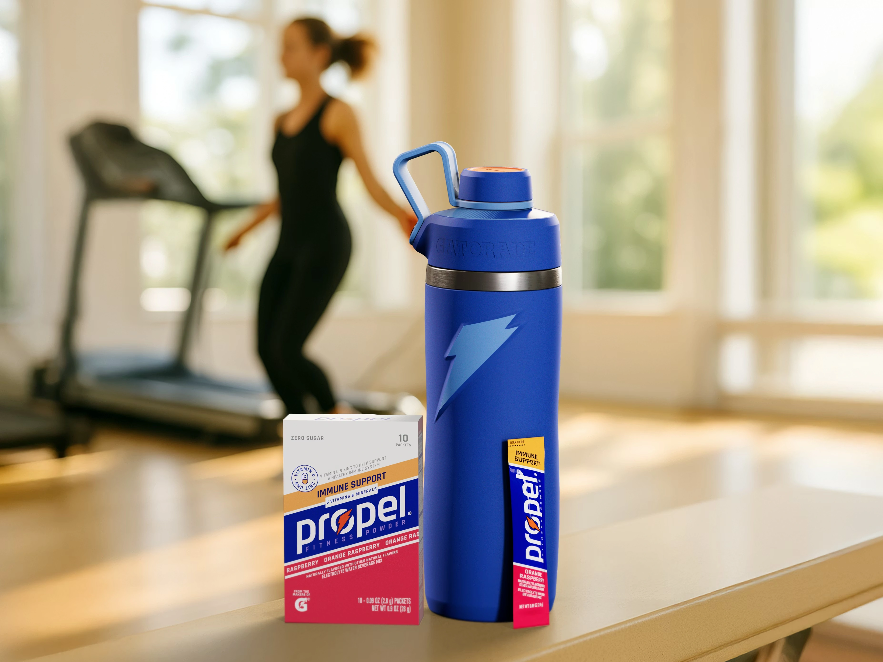 Propel Immune Support Orange Raspberry Powder Packets (30 ct.)