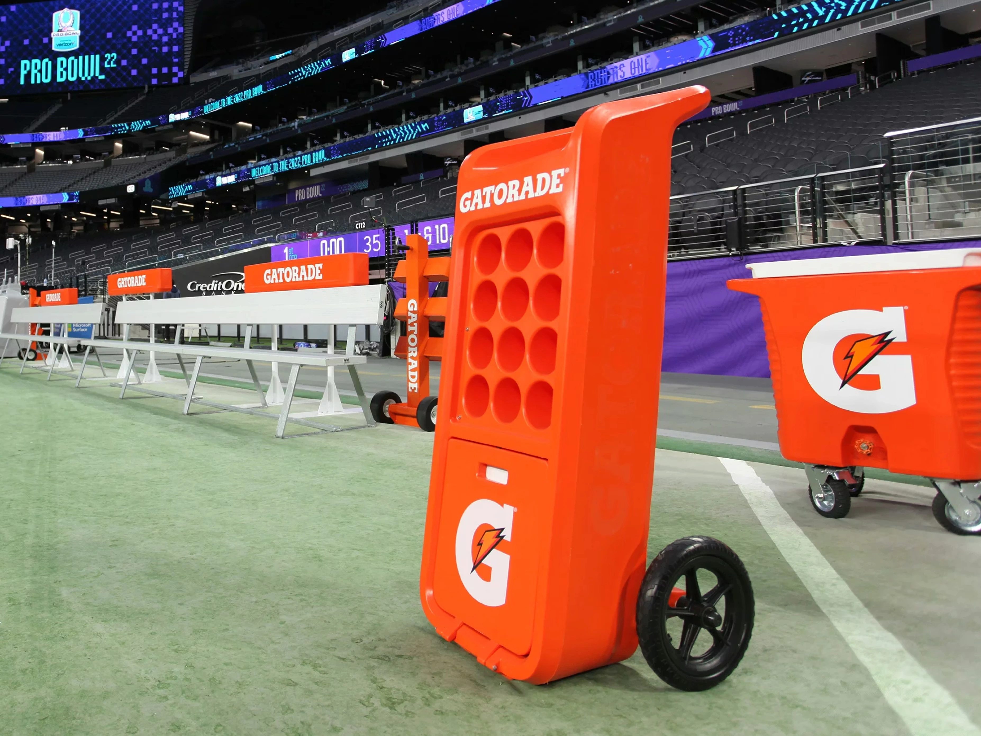 Orange Rover Water Bottle Cart