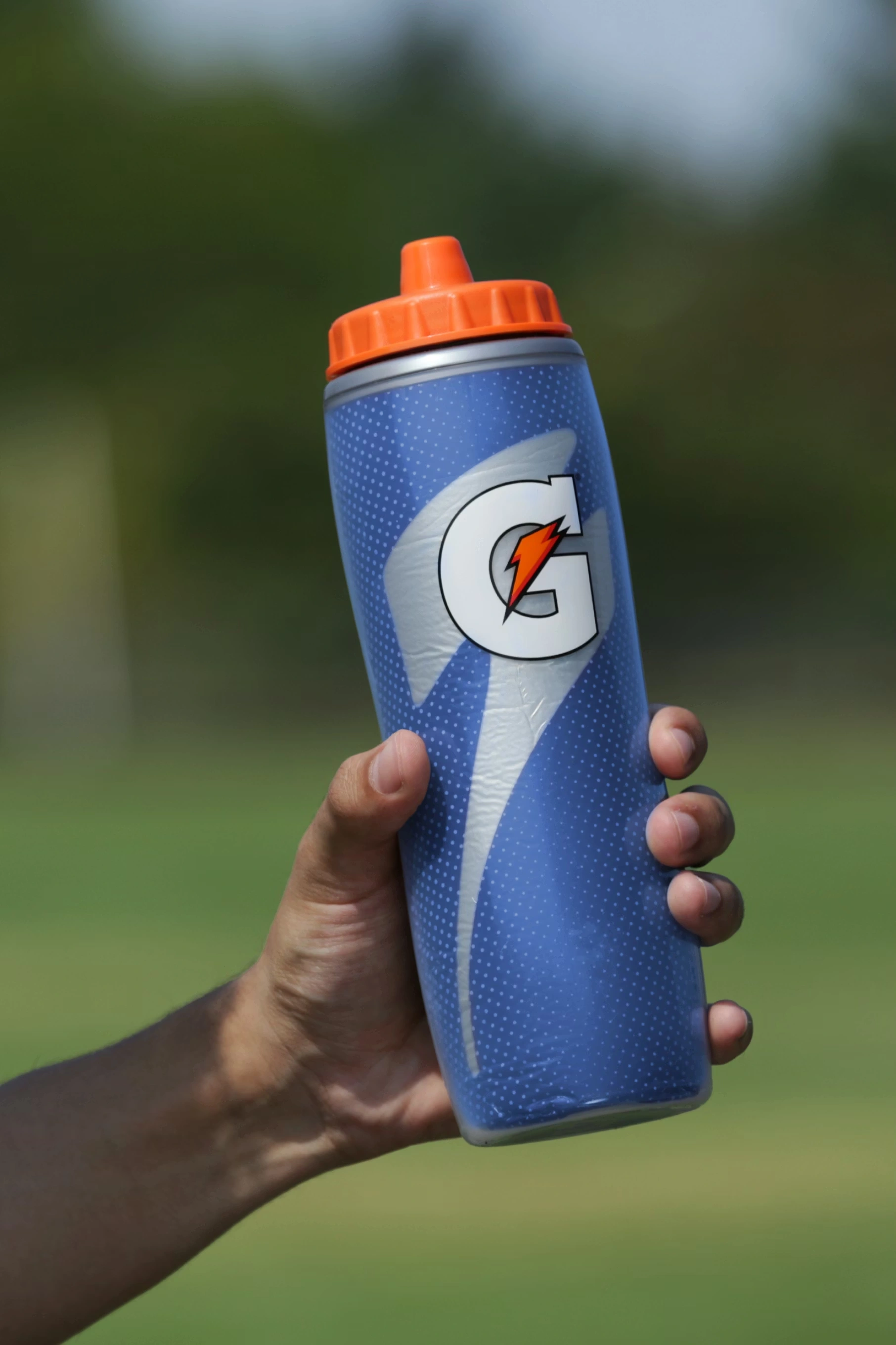 Royal Blue Insulated Squeeze Water Bottle (30 oz)