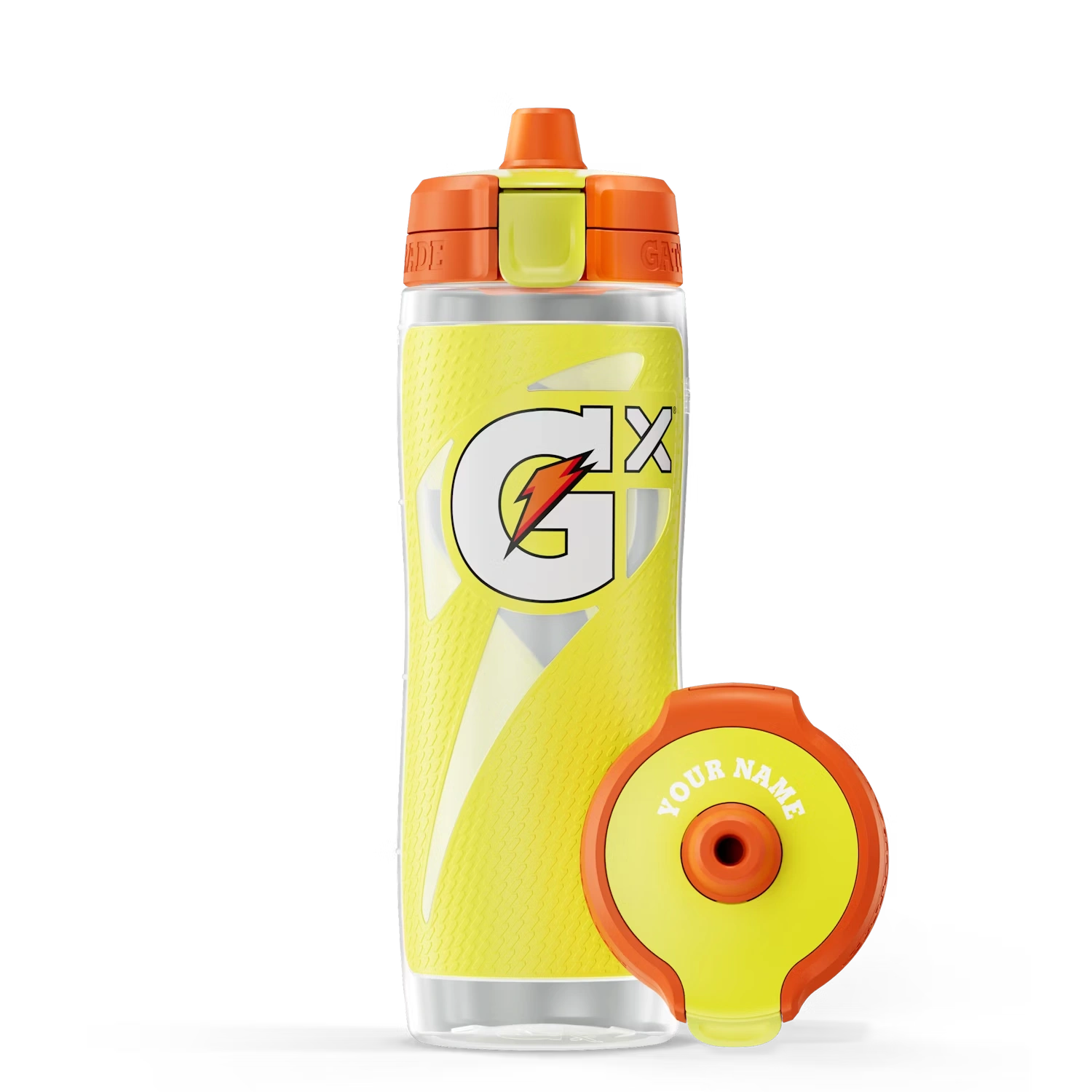 Neon Yellow Gx Squeeze Water Bottle (30 oz)