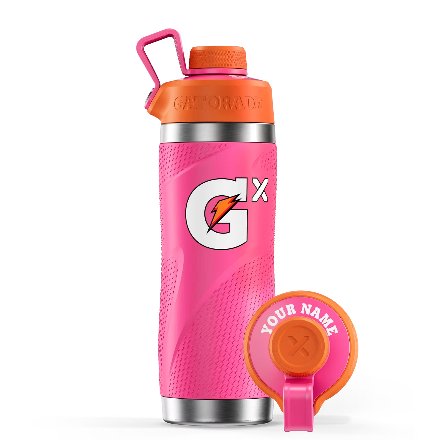 Pink Gx Stainless Steel Water Bottle (32 oz)